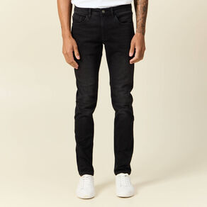 Jeans slim 5 poches denim snow noir homme