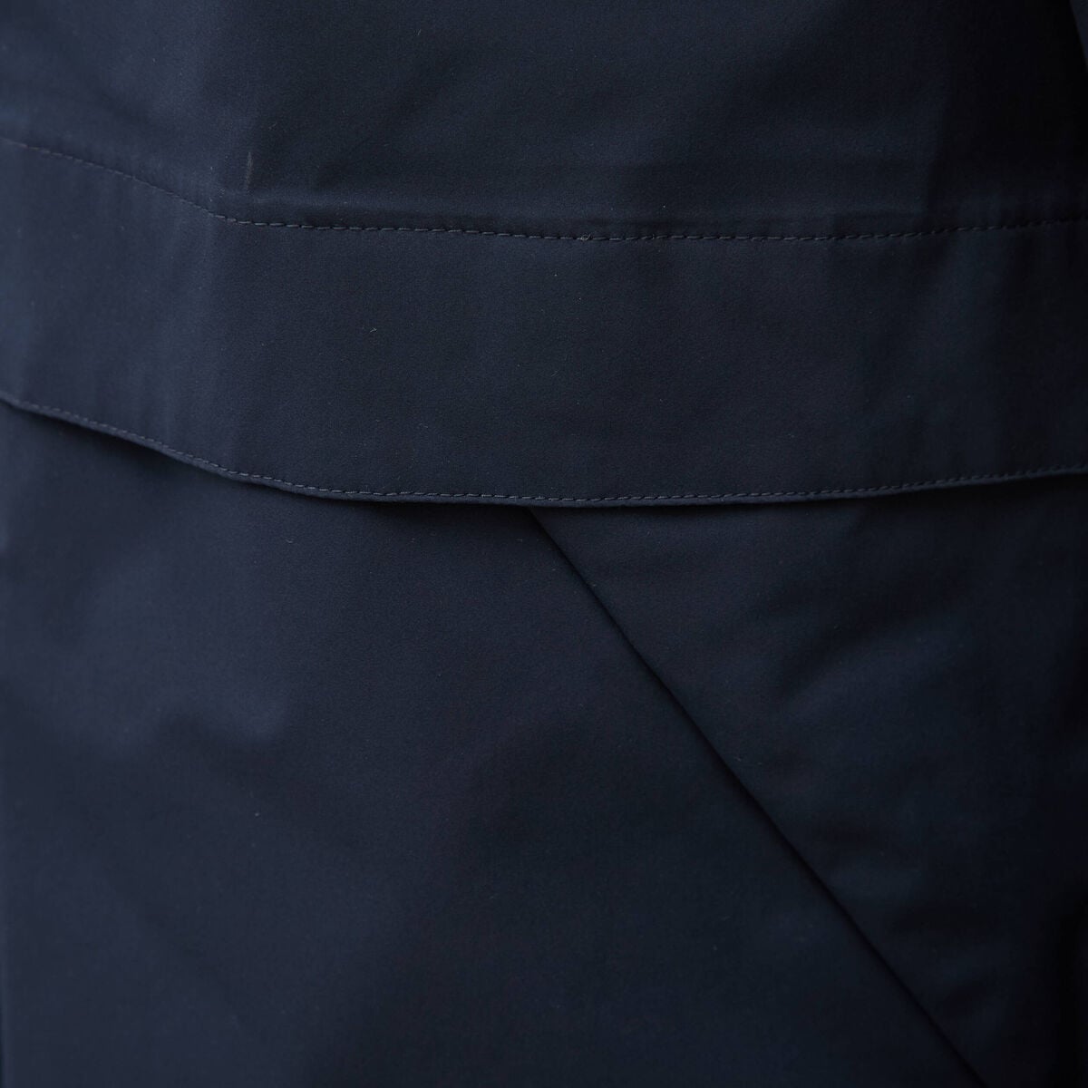 Blouson droit &agrave; capuche doubl&eacute; bleu marine homme