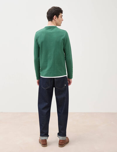 T-shirt manches longues vert homme