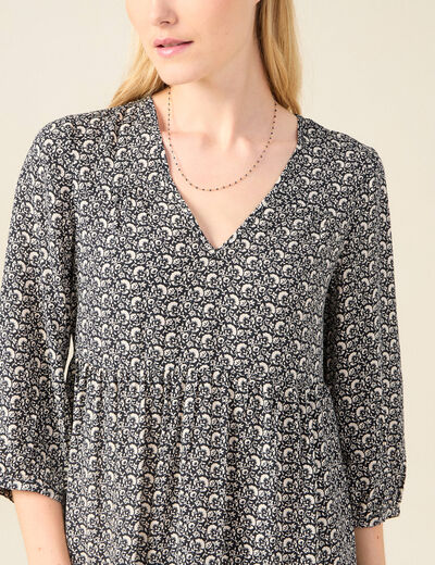 Robe éco-responsable noir femme