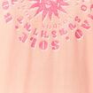 T-shirt en coton manches courtes rose corail femme