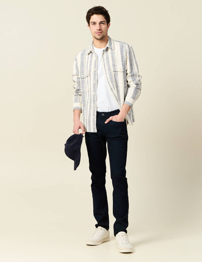 Jeans slim denim brut homme