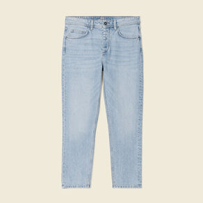 Jeans slim 5 poches denim bleach homme