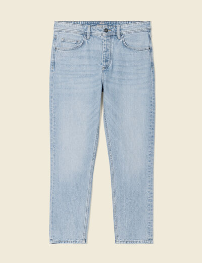 Jeans slim 5 poches denim bleach homme