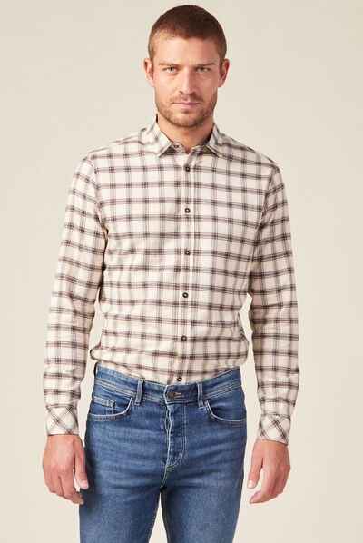 Chemise éco-responsable ecru homme
