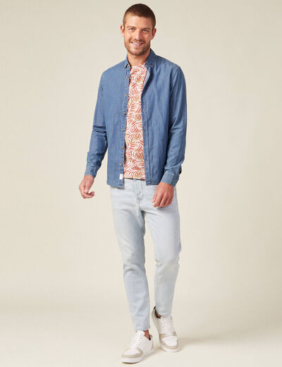 T-shirt manches courtes rose homme