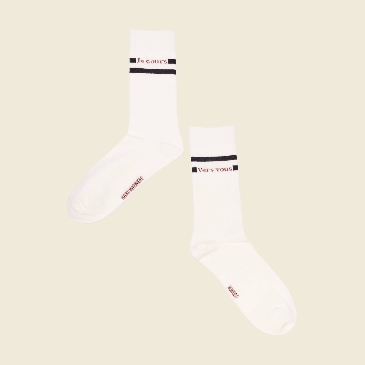 Chaussettes ecru homme