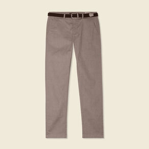 Pantalon chino straight taupe homme