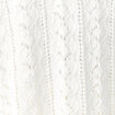 Gilet long ajouré ecru femme