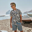 Chemise manches courtes multicolore homme