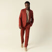Veste blazer cintré marron cognac homme