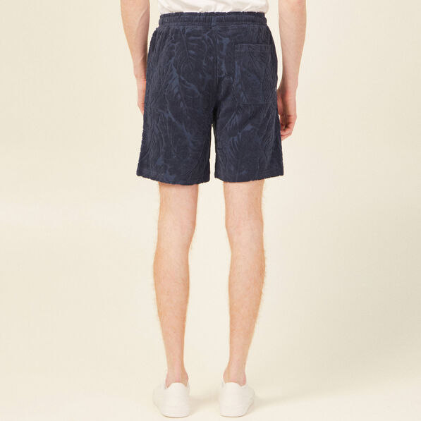 bermuda large a coulisse bleu marine homme Bermuda large à coulisse bleu marine homme