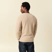Pull manches longues fabriqu&eacute; en France sable homme