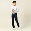 Chemise manches longues gris homme