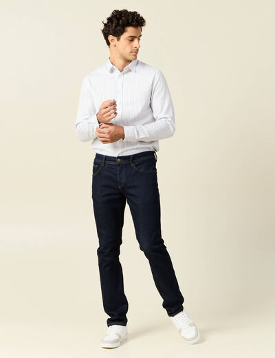 Chemise manches longues gris homme