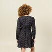 Robe évasée éco-responsable noir femme