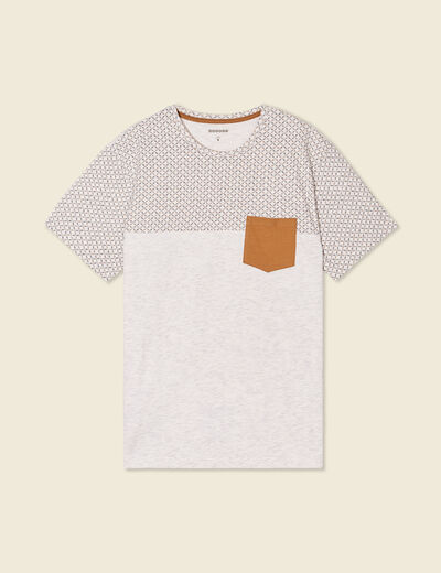 T-shirt manches courtes blanc homme