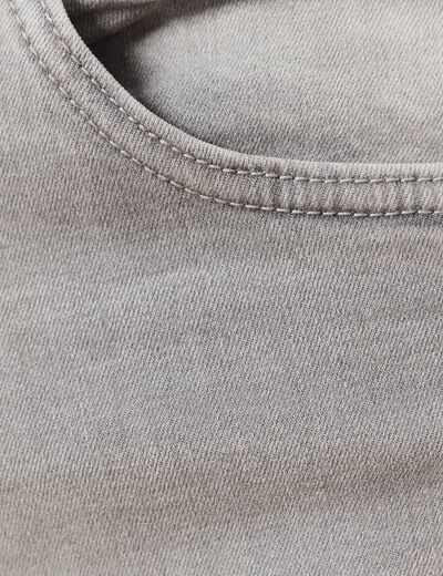 Jeans slim éco-responsable denim snow gris homme