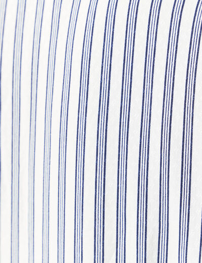 Blouse éco-responsable bleu foncé femme