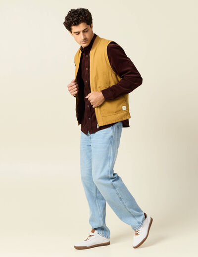 Chemise manches longues bordeaux homme