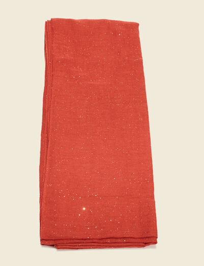 Foulard rouge fonc&eacute; femme