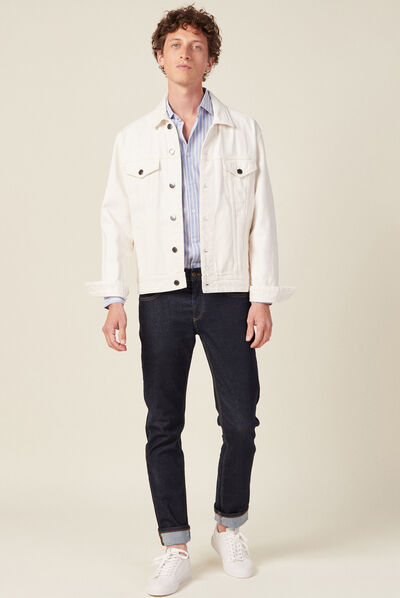 Chemise manches longues bleu ciel homme