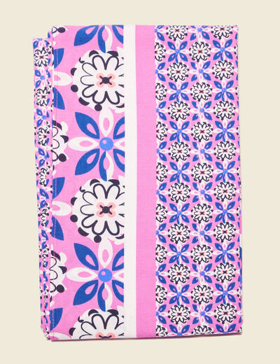 Foulard paréo rose framboise femme