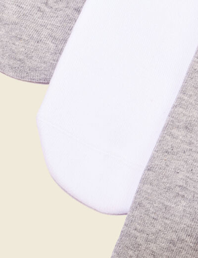 Lot 3 paires chaussettes gris clair homme