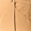 Pantalon large taille haute marron clair femme