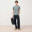 T-shirt manches courtes vert fonc&eacute; homme
