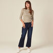 T-shirt manches longues vert kaki femme