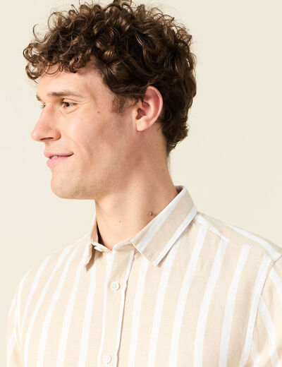 Chemise éco-responsable sable homme
