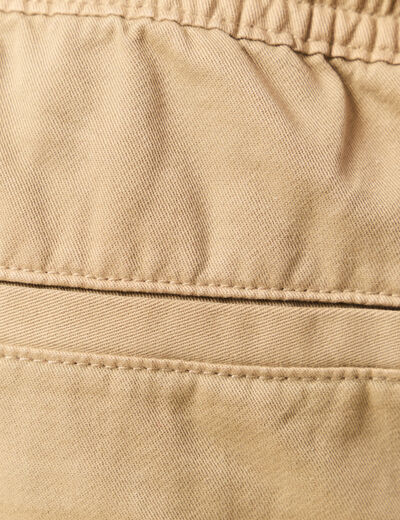 Bermuda droit cargo taupe homme