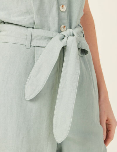 Combinaison éco-responsable vert pastel femme