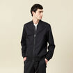 Blouson zipp&eacute; col teddy noir homme
