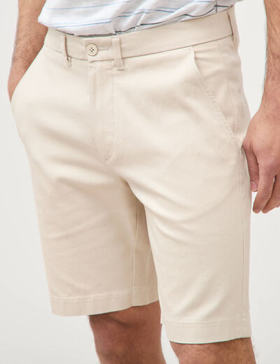 Bermuda gris clair homme
