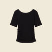 T-shirt manches courtes noir femme