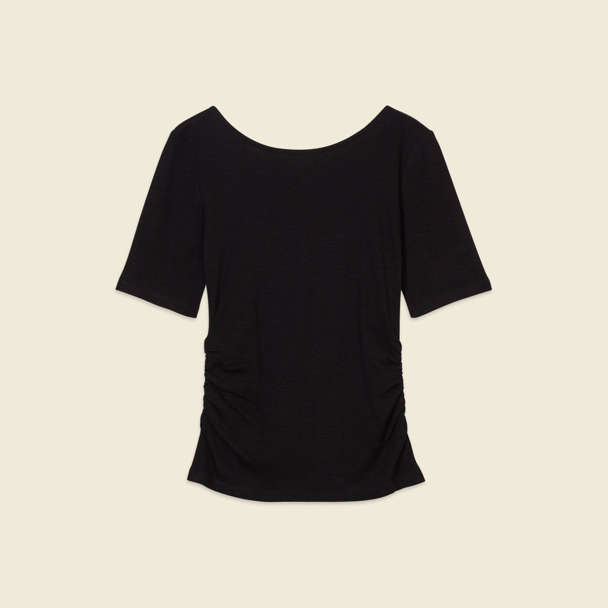 T-shirt manches courtes noir femme