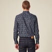 Chemise à manches longues bleu marine homme