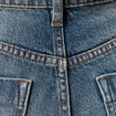 Jeans mom 7/8&egrave;me bleu gris femme