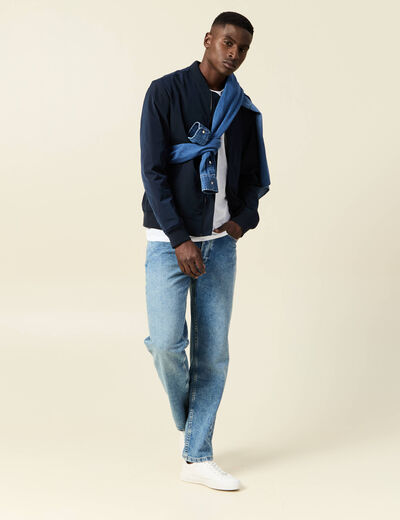 Jeans regular tapered denim dirty homme