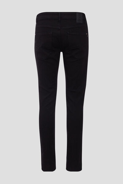 Jeans slim denim noir homme
