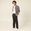 Pantalon chino droit noir homme