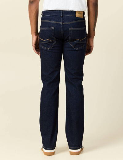 Jeans regular éco-responsable denim brut clean homme