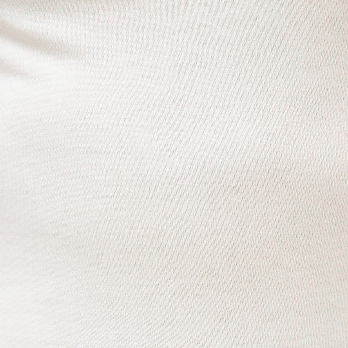 T-shirt ajust&eacute; manches courtes ecru femme