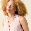 Blouse sans manches rose clair femme