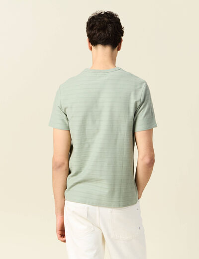 T-shirt manches courtes vert olive homme
