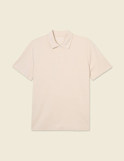 Polo manches courtes sable homme