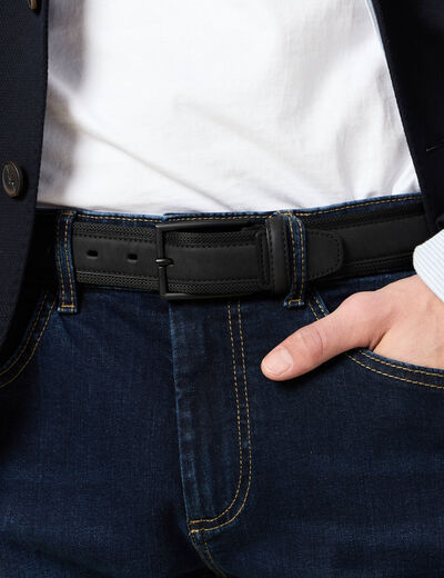 Ceinture noir homme