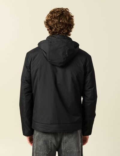 Blouson capuche doublure noir homme